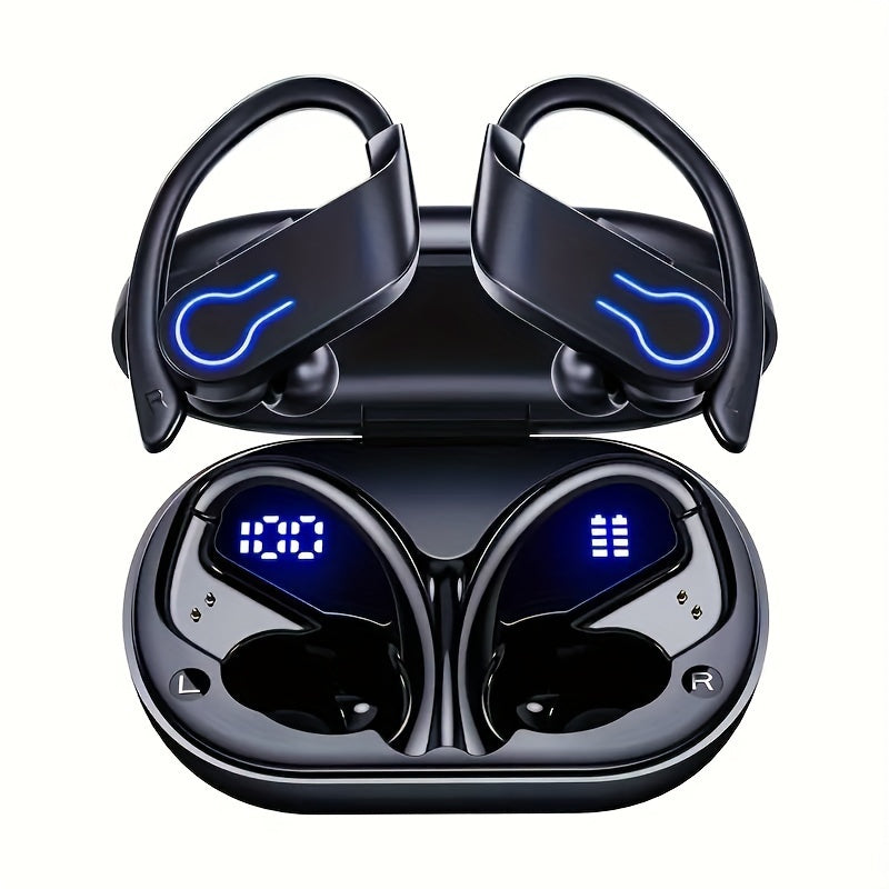 120Hour Playback Wireless Earbuds with LED Case 2024 Model